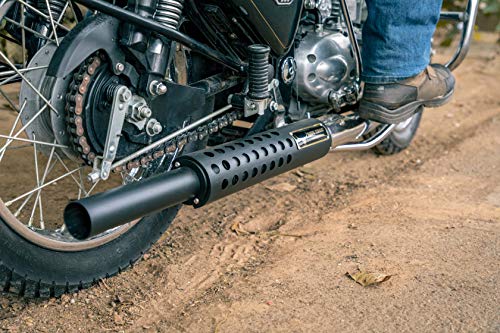 Image of Mild Steel Scud Bullet Silencer for Electra & Standard (Black)
