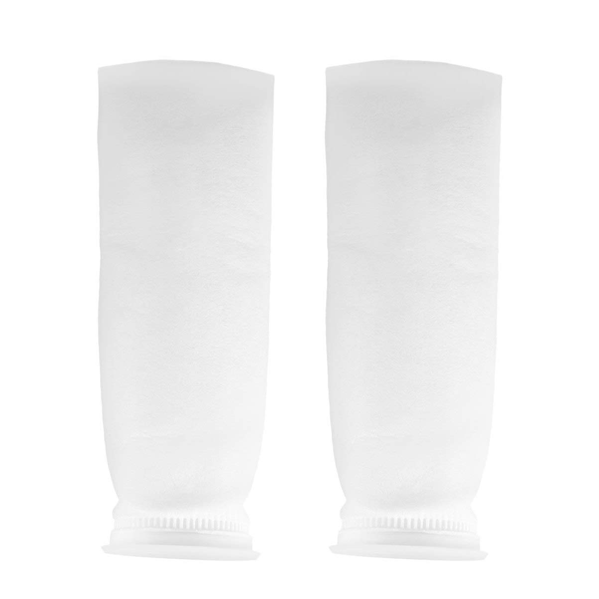 POPETPOP 2 Pack Aquarium Filter Socks - Small Mesh Bags 100/150/200 Micron 4 Inch Ring by 15 Inch Long, Aquarium Felt Filter Bags Replacement Sump Felt Sock for Fish Tank