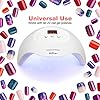 PHIAKLE Professional UV LED Nail Lamp X7 for Gel Polish Led for Gel Nails 3 Timers (White)