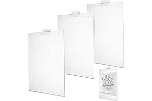 Slatwall Sign Holder - 8.5 x 11 Wall Mount Sleeve Acrylic Wall Sign Holder