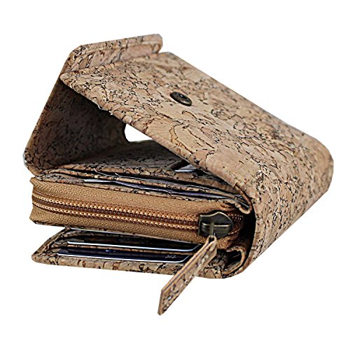 Preisvergleich Produktbild Rallegra CA-1152, Damen Damen-Geldbörse Natural cork