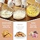 Handmixer, 300W Elektrischer Handrührgerät 5 Geschwindigkeitsstufen mit Turbo-Taste, Mixer Handrührer mit Basis für die Lagerung, 6*Edelstahl Zubehör