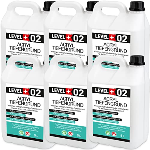 30 L Gesso Acrilico Fondo Fondo Fondo Fondo Acrilico Aggrappante Pronto all'uso, Adesivo RM02