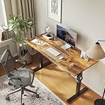 Agilestic Electric Standing Desk, 48 x 24 Inches Height Adjustable, Sit Stand Up for Work Office Home, Ergonomic Rising Computer Table With Memory Preset, Rustic Brown - Image 4