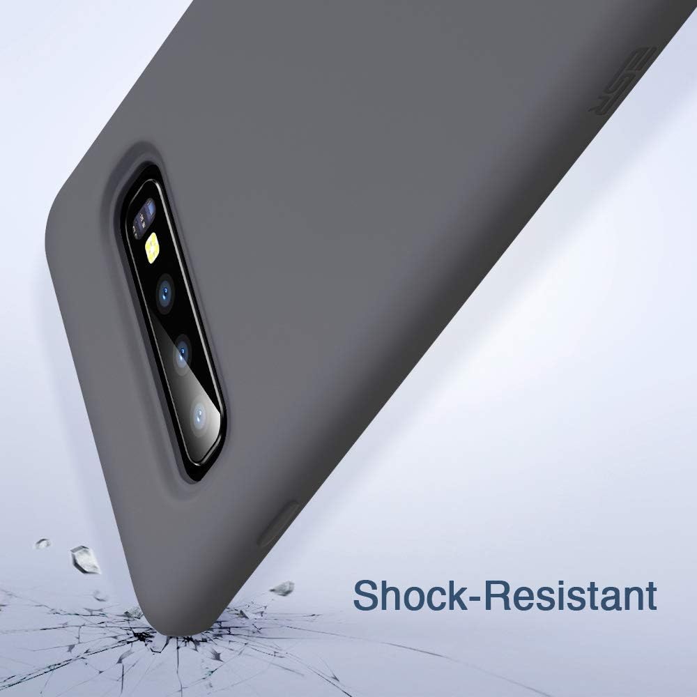ESR Samsung Galaxy S10 Case, [Soft Grip] [Drop Protection] Liquid Silicone Galaxy S10 Case, Ultra Slim Thin Soft Gel Phone Cover for The Samsung Galaxy S10, Grey