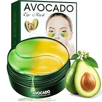 60 pcs Augenpads Gegen Augenringe,Avocado Collagen Eye Pads,Hyaluronsäure Augenmaske,Augenringe Entfernen,Tränensäcke,Falten,Puffiness,Augenpads mit Avocado Extrakt,Feuchtigkeit Spendende Augenmaske