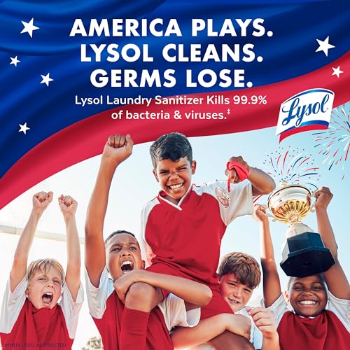 Image of Lysol Disinfectant Laundry Sanitizer & Scent Booster, Laundry Detergent Additive, Color Safe Bleach Alternative, Laundry Odor Eliminator, Kills Bacteria & Viruses, Crisp Linen Scent, 41 Fl Oz Liquid