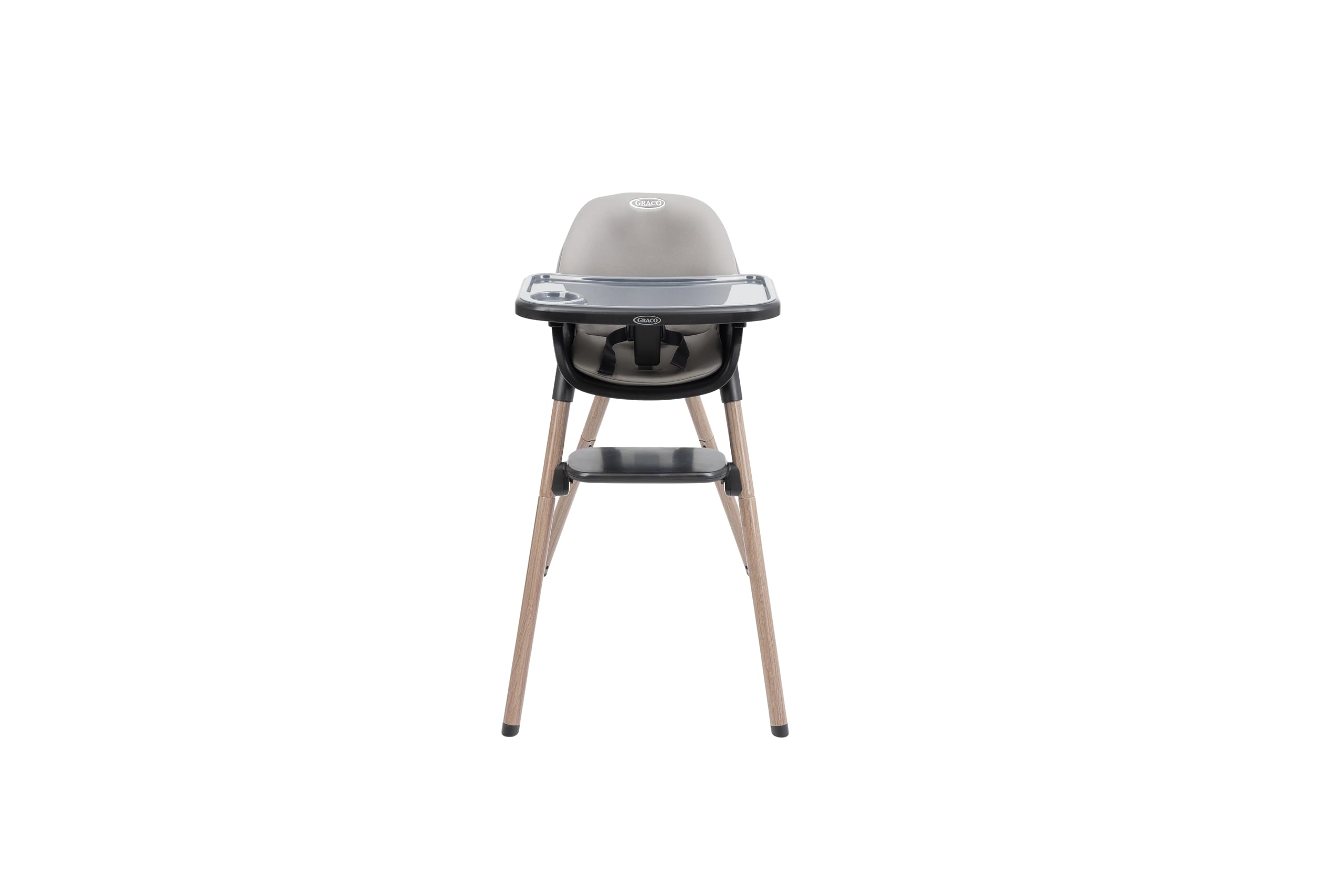 Graco - Presti™ Seggiolone 3-​in-​1: seggiolone, sgabello, seggiolina. Adatto da 6 mesi a 6 anni circa (max. 27,​3 kg), colore Steeple Gray