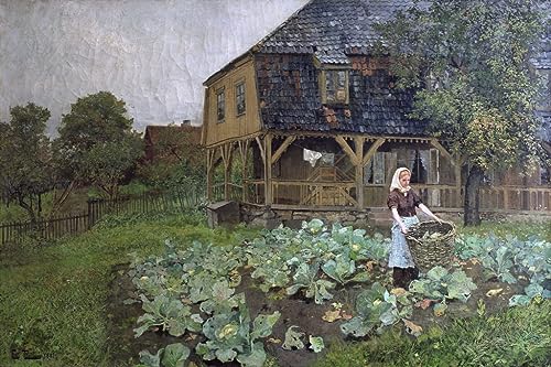 Image sur toile de Fritz Thaulow tableau haut de gamme 60x90cm