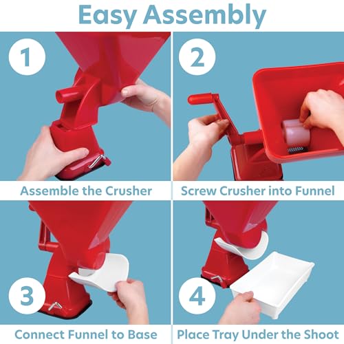 Cucinapro 9911 Tomato Strainer- Easily Juices W No Peeling Deseeding Or Coring Necessary- Suction Cup Base Food Mill Press- Homemade Pasta Sauces thumb #3