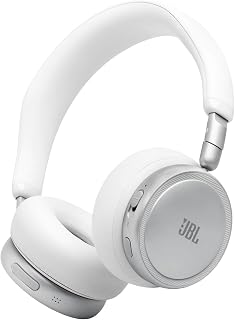 JBL Live 680NC Kabellose On‑Ear‑Kopfhörer mit Noise Cancelling, Weiß