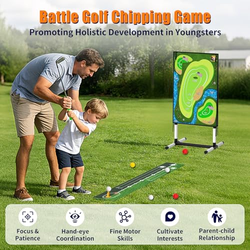 AOSITE 4-in-1 Golf Game Set for Kids & Adults, Family Backyard Party Toy - image 3