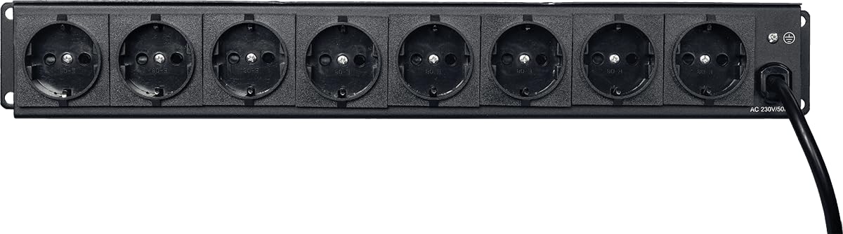 ALGAM LIGHTING Dispatch Rackable 2U 19” - 8 canaux avec prises EU et interrupteurs lumineux