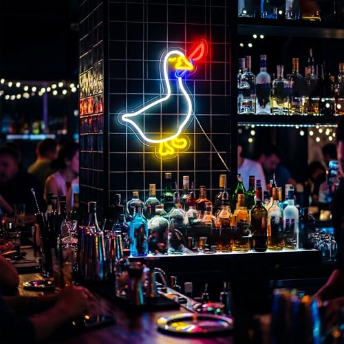 Image of Goose Neon Sign Led Neon Lights Neon Signs for Wall Decor Light Up Sign for Birthday Party Club Gift