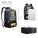 UNIKER Laptop Backpack for Boys,Graffiti Backpack for Men,Cartoon School Backpack,Designer Laptop Backpack for 15.6 Inch,Black Bear
