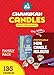 Colorful Decorated Chanukah Candles - 135 Count Bulk Family Pack - Standard Size Candle Fits Most Menorahs - Premium Quality - Assorted Colors - by Ner Mitzvah