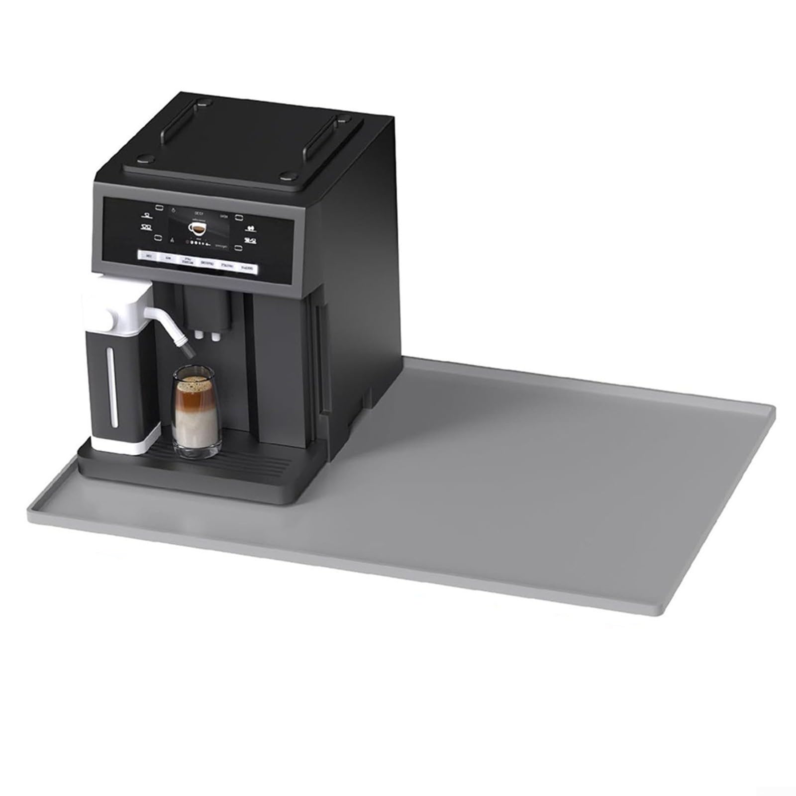 LVYXON Coffee Machine Mat, Silicone Mat Under Coffee Machines, Bar Drain Mat, Appliance Rubber Multi-Functional Base Mat, for Kitchen Countertops(gray – 500g)