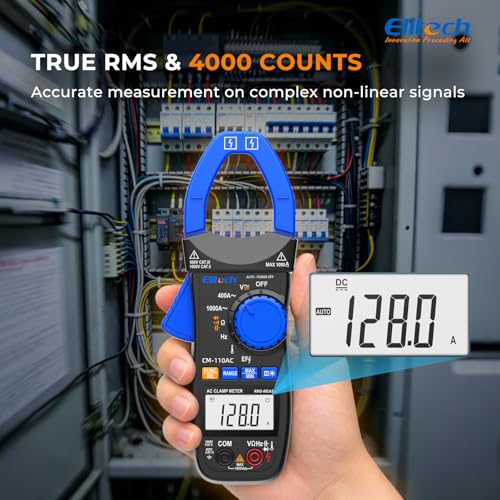 Multímetro Pinza Elitech CM-110AC, Corriente AC 1000A, HVAC miniatura 4