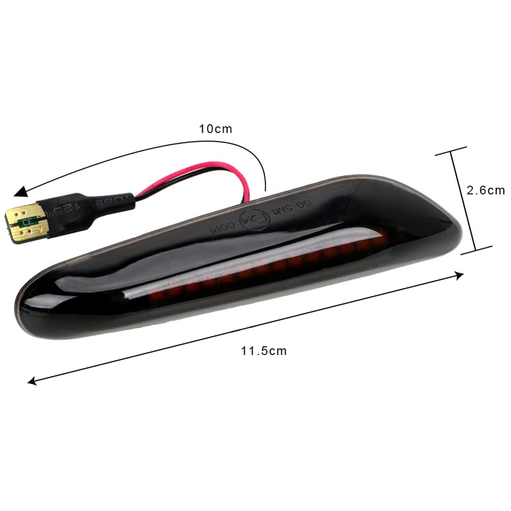 SYLTER Repetidores Luces Intermitentes Para Coche Luces De Posición Lateral Accesorios Intermitentes Para E90 E60 E46 E87 E91 E92 LED Indicador