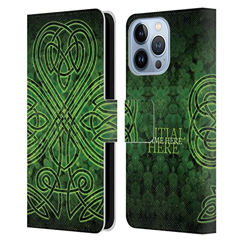 Coque iPhone 13 Pro Portefeuille Cuir - Protection Personnalisable Motif Trèfle