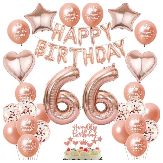 66 cumpleaños decoración mujer oro rosa 66 cumpleaños guirnalda guirnalda guirnalda globos globos 66 cumpleaños cumpleaños fiesta número 66 globos 66 cumpleaños fiesta número 66 globos