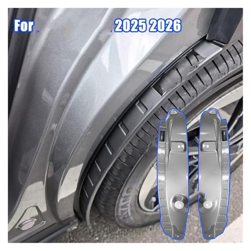 Bavettes arrière Toyota BZ3X 2025 2026 protection roues dorées