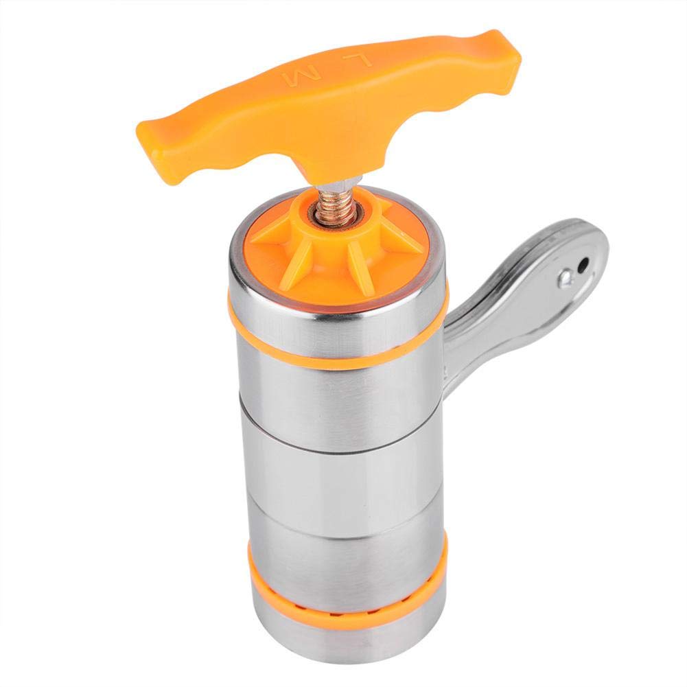 MAGT Macchina per la Pasta, Torchio per Pasta in Acciaio Inossidabile Torchietto Stampo Passatelli Pasta Maker Manuale con 7 Stampi