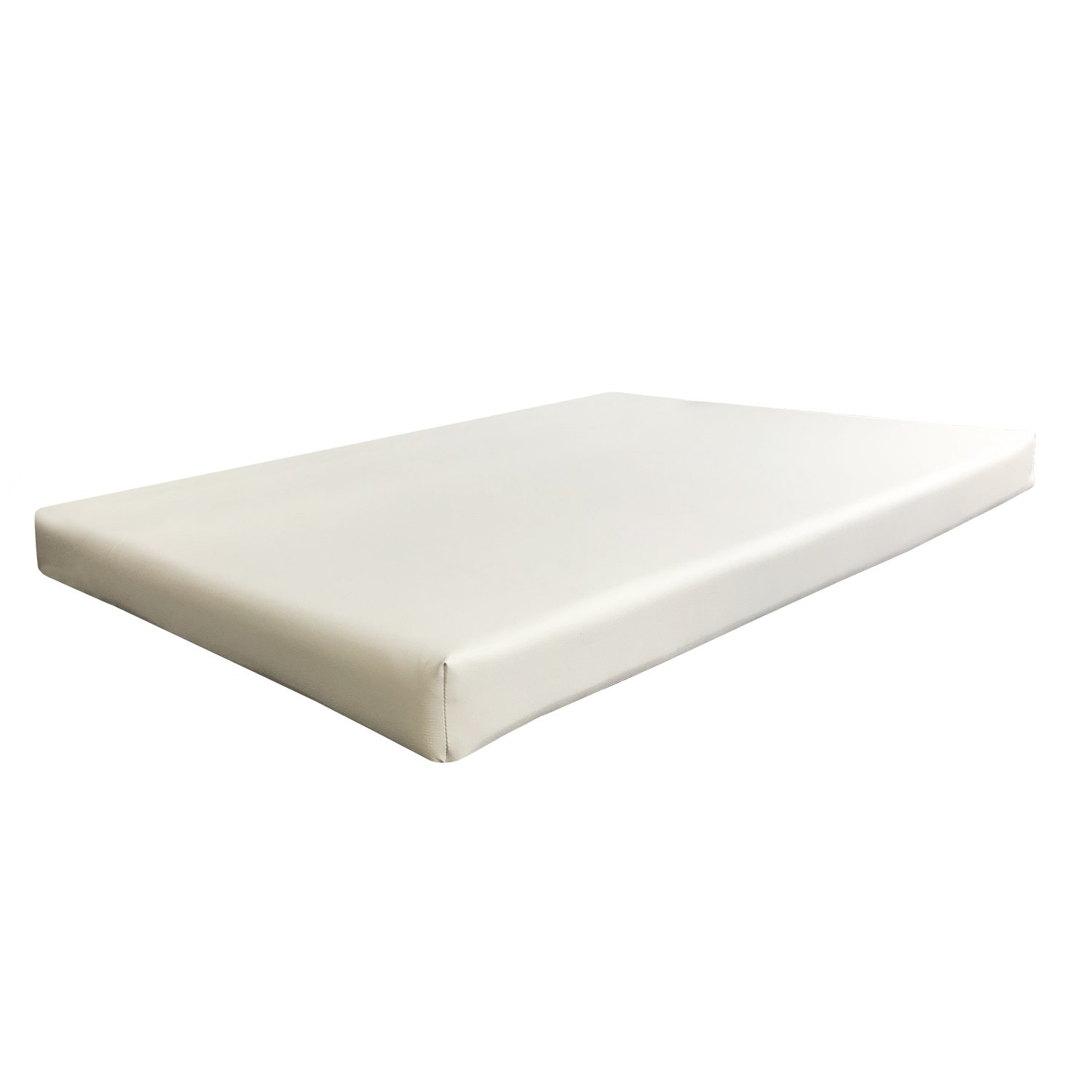 Colchoneta y Respaldo para Sofas de Palet. Cojines Rellenos de Espuma para Sofa de Exterior. Color Blanco | Cojines de Sofa Chill out, Interior y Exterior, Sofa de Jardin | No Incluye Palet