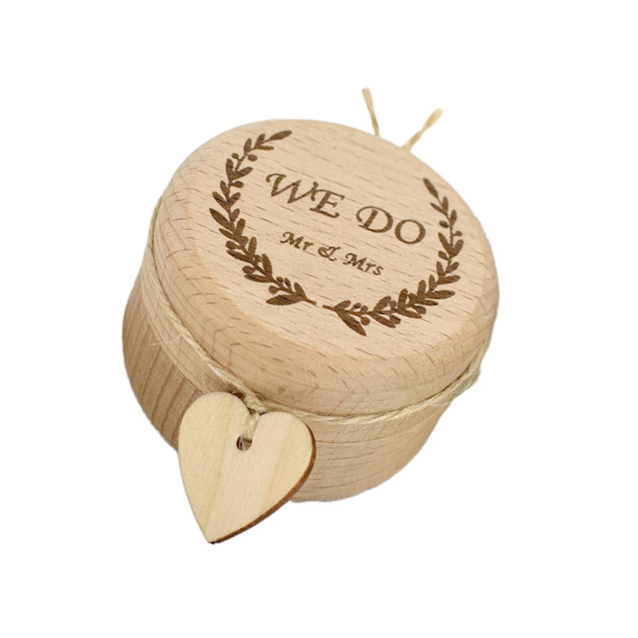 STOBAZA 3pezzi Scatola Legno Per Fedi Nuziali Portanello Rustico Per Matrimoni e Fidanzamenti Contenitore Decorato Per Anelli Per Cerimonie e Occasioni Speciali