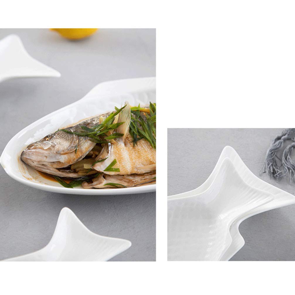 miska na owoce, Talerz ceramiczny z rybą, teksturowana tacka na jedzenie, impreza, sushi, owoce lub ser