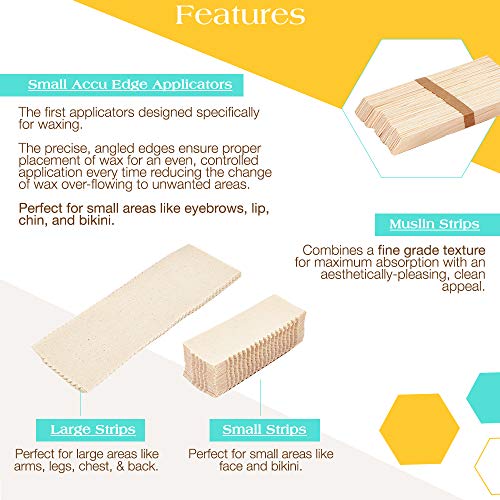 Image of GIGI Wax Essentials, Applicators & Muslin Strips for Face & Body