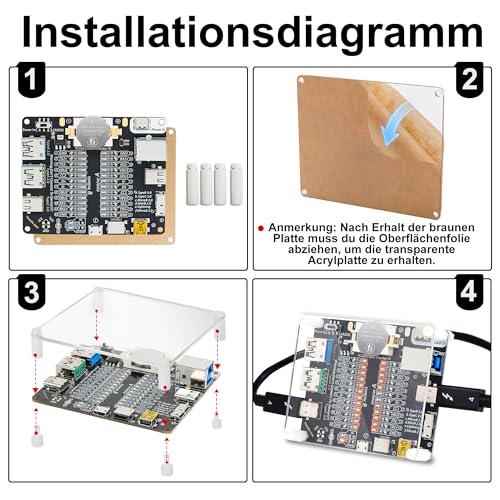 USB-Kabeltester mit LEDs für Typ-C, Typ A/B, Micro, Mini, Lightning