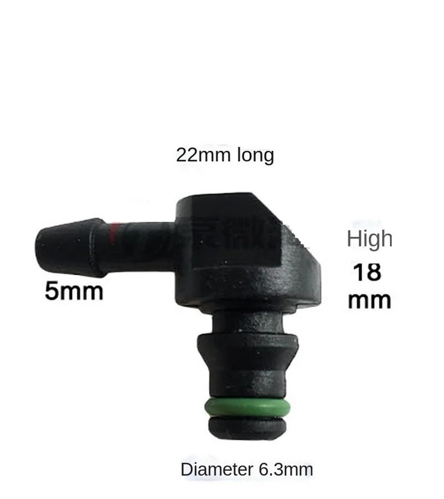 Valvola di Sovrappressione Tubo iniettore Diesel Giunto di Ritorno dell'olio Tre Vie Valvola di ritegno Singola Parti Anello di Sicurezza piezoelettrico Connettore(5PCS P-2 for Denso)