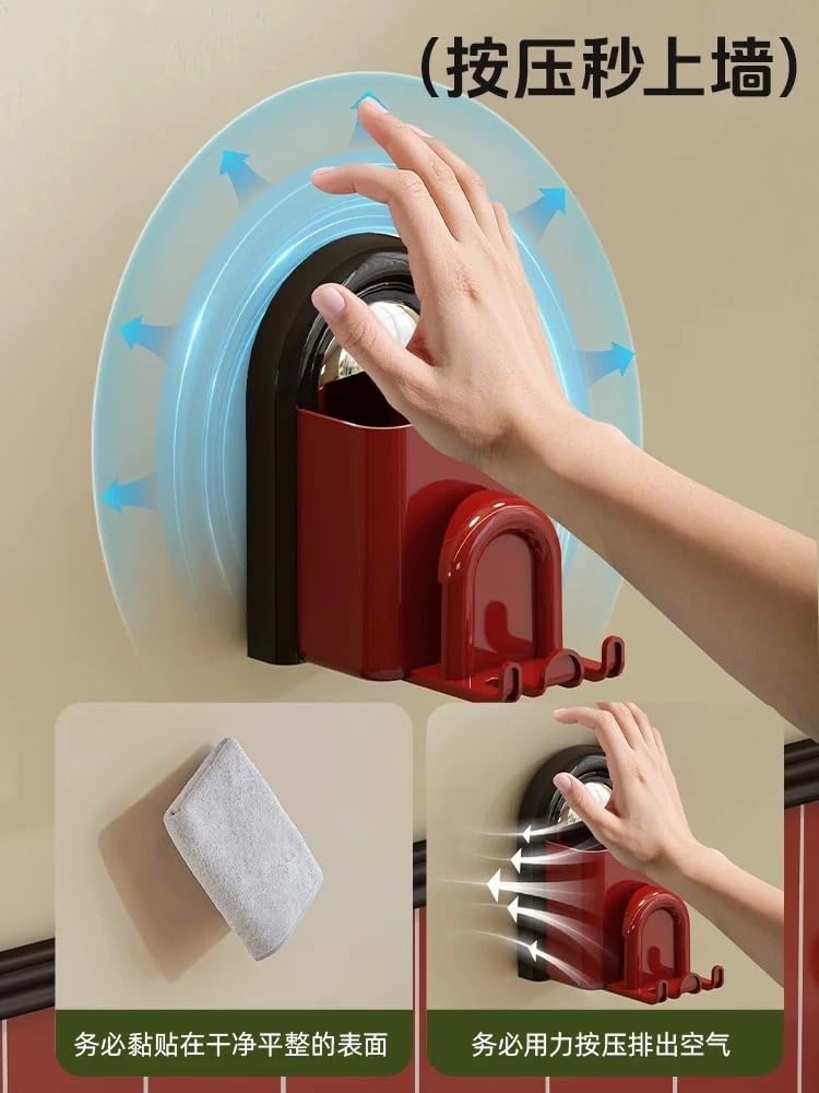 Soporte for Cepillo De Dientes con Ventosa, Enjuague Bucal Magnético, Juego Tazas Lavado Sin Taladro, Montado En La Pared for Baño para cepillos de Dientes