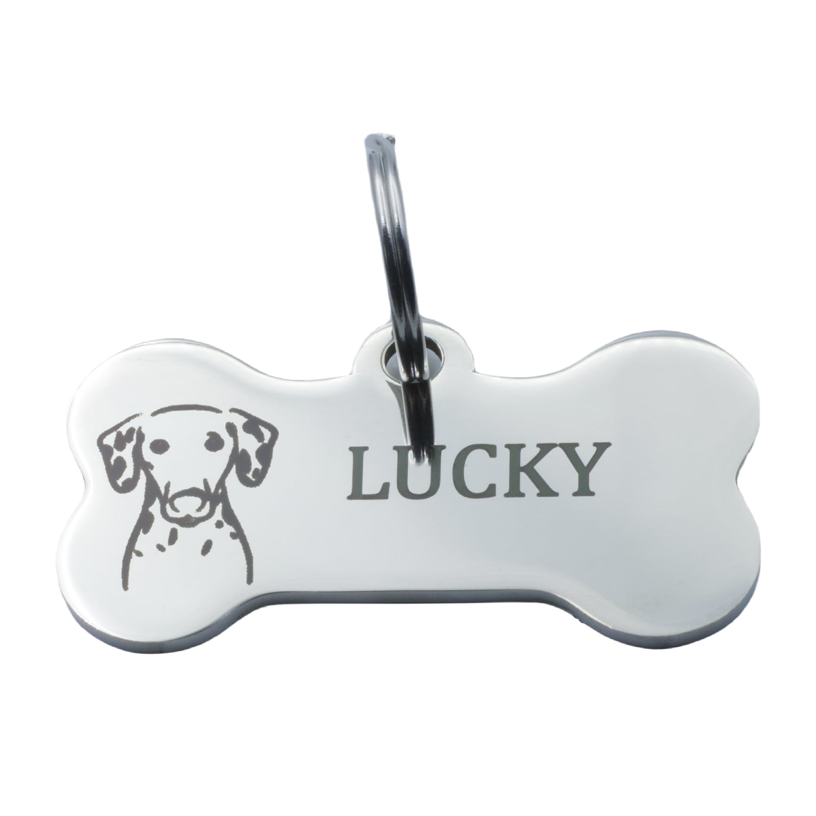 QIPAN Dog Tags Personalized,Dog Tag,Dog Name Tags Personalized,Dog Tags for Large or Small Dogs,Personalized Stainless Steel Pet ID Tags,Engraved on