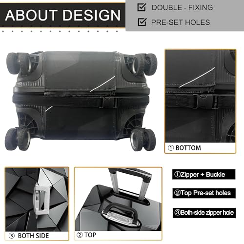 Luggage Covers For Suitcase Tsa Approved,Suitcase Cover Protector Fit 18-20 Inch,Washable Elastic Stretchy Anti-scratch Luggage Sleeve
