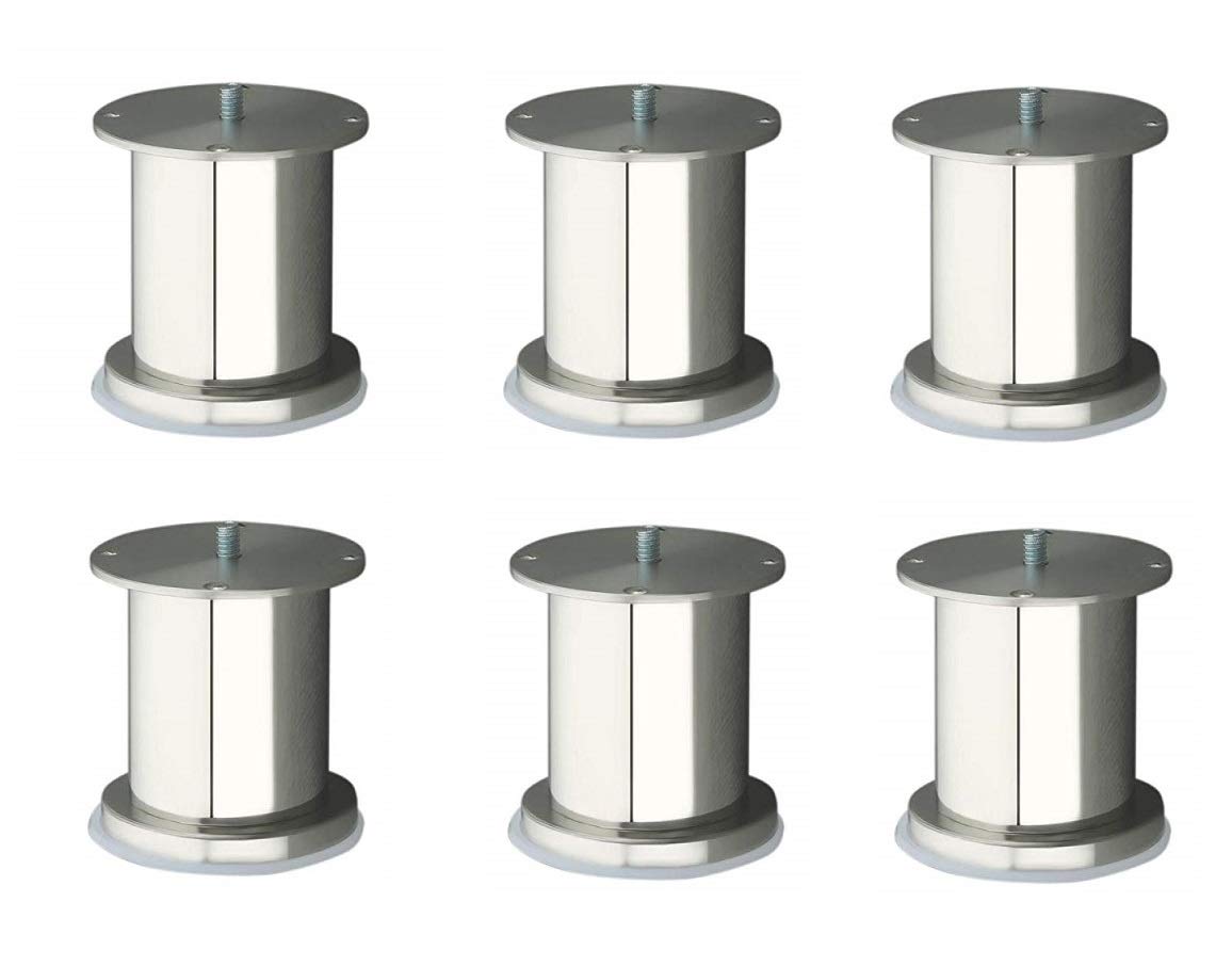 WSK Stainless Steel Glossy Finish Round Model Sofa Legs 4 Inch Height 6 Pcs SL1108H4-006 (B07NJNQWQD) Amazon Price History, Amazon Price Tracker