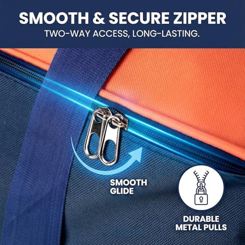 Image of EASY HOME 70 litre Under bed Storage Bags for Clothes | Cloth Storage Organizer with Zip Closure | Wardrobe Bag for Sarees, Quilts & Blankets | Moisture Proof Nylon Cover Bag (54x46x28 cm, Medium)