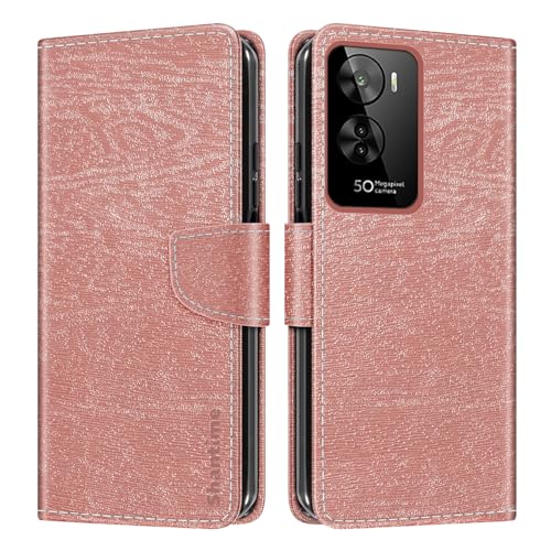 Custodia Portafoglio pelle Compatibile con BQ 6761L Unit Cover Colorata Flip con Portacarte Chiusura Magnetica ProtettivaOro Rosa