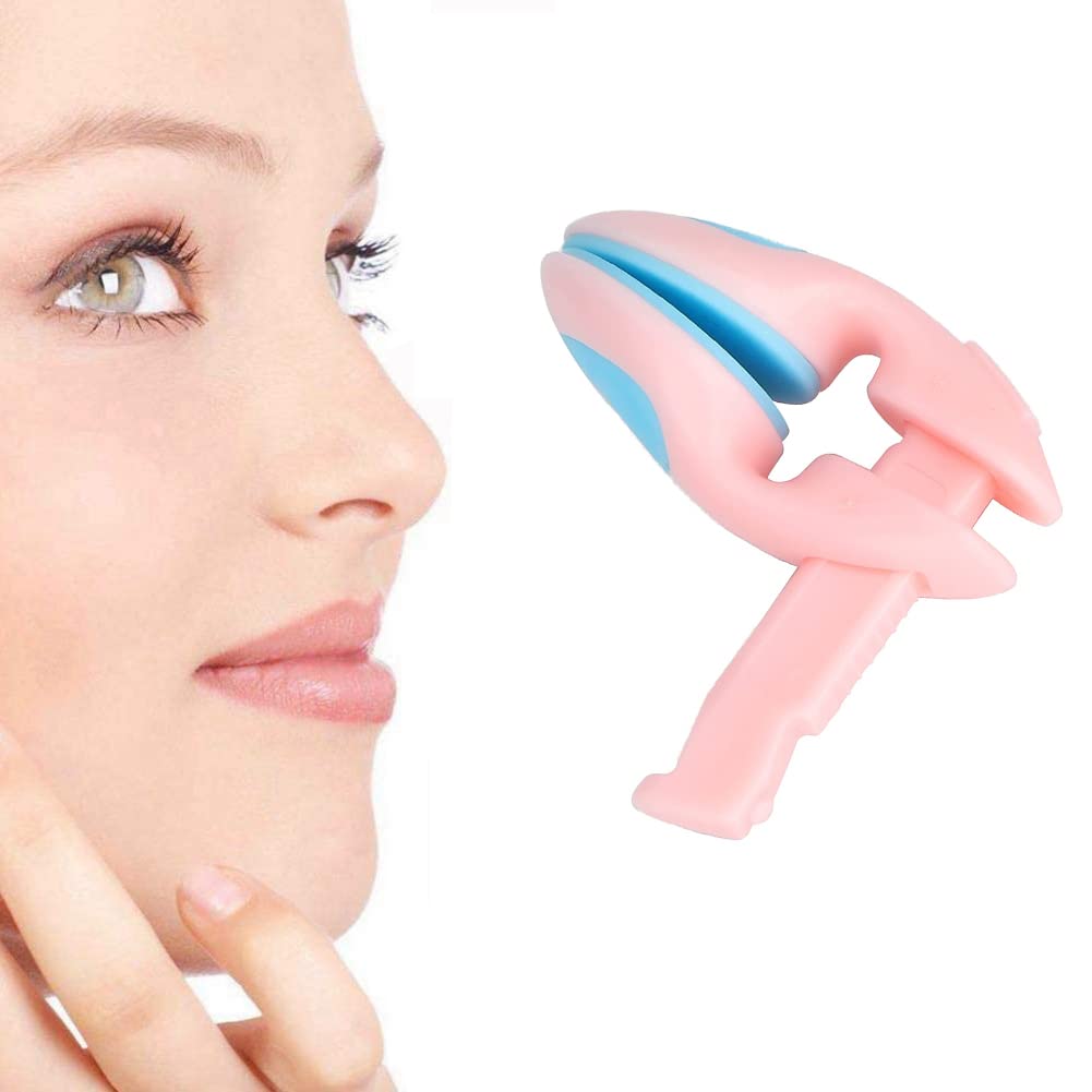 SYOSIProfessional Nose Bridge Straightener Corrector, Silicone Nose Shaper Lifter Clip, Nose Beauty Clip for Lifting Slimming Clips Straightening Beauty Tool for Women Men (Pink)