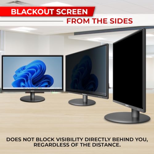 Image of 24 Inch 16:10 Computer Privacy Screen Filter for Monitor - Privacy Shield and Anti-Glare Protector