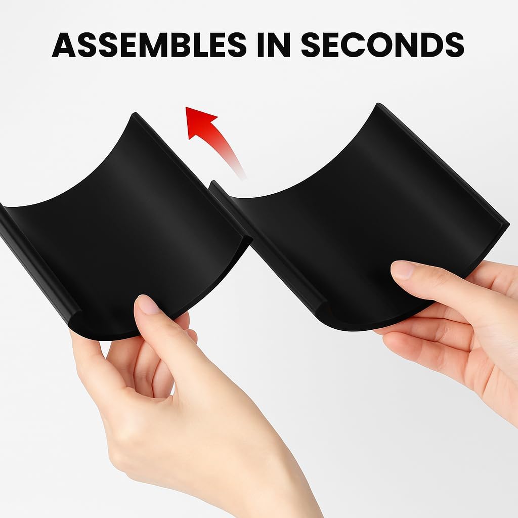 Modern Wall-Mounted Toilet Paper Holder - 3D Printed Poop Design - Black, Minimalist Bathroom Decor Organizer - Holds 4 RollsPoop Toilet Paper Holder Stand