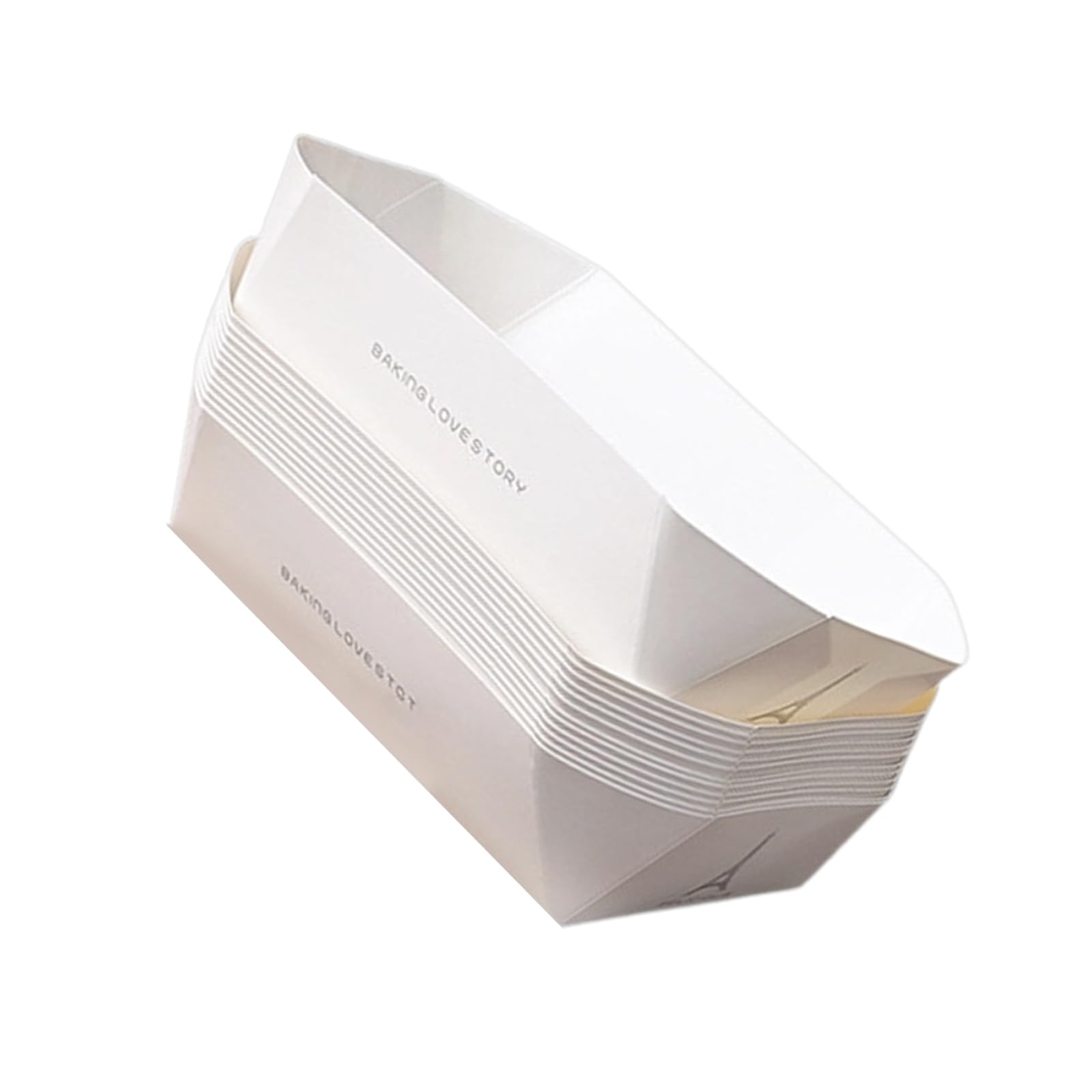 MALSSE Creative Octagonal Serving Plate for Dessert Finger Food Canapes Sturdy Recyclable Paper Bread Container Cake Display Holders