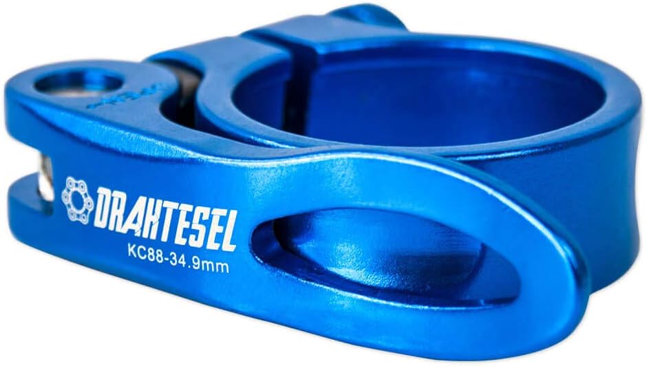 Drahtesel Bike Quick-Release Tensioner, Seat Post, Saddle Clip, Saddle Clamp, Clamp Collar, Seat Post Clamp, Quick Release in 28.6 mm, 30.2 mm, 31.8 mm, 34.9 mm