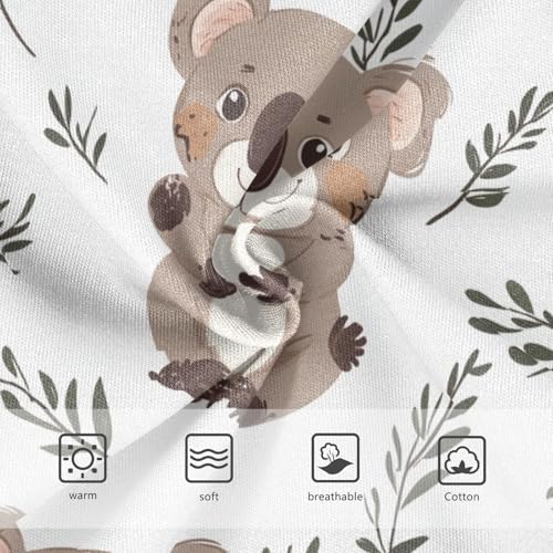 Wusikd Cute Koalas Girls' Underwear Cotton Girls Briefs Soft Toddler Underwear 2T3