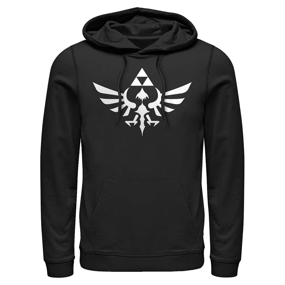 Nintendo Triumphant Triforce-P/O Mens Pullover Hoodie, Black, XXXL