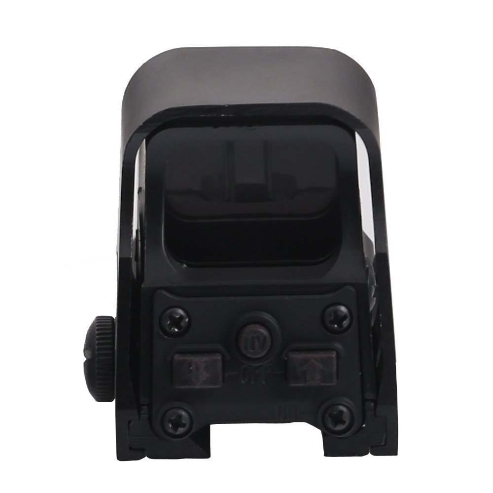30 Yards Tactical "552 Holographic" Rifle Shotgun Pistol Absehen Rot Gruen Dot Reflex Sight / Scope, 10 Levels Helligkeit (Mit 2 AA Batterie) - Rifle de airsoft