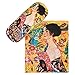 von Lilienfeld Gustav Klimt: La dame à l'éventail Étui Lunettes Boîte Robuste Cadeau Étui Lunettes de Soleil Chiffon de Nettoyage Art