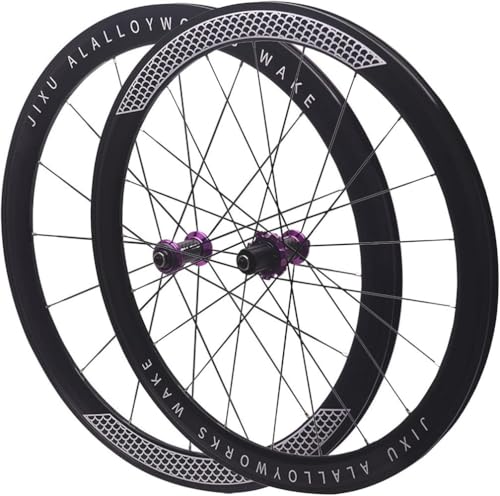 KUNYOS Roues en Carbone pour Vélo De Route 700C 30/40/50 Mm Jante Double Couche en Alliage D'aluminium, Libération Rapide, Freins C/V/Jante, 7-12...