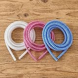 3pcs Spiral Charger Cable Cord Protector Universal Wrap Data Line Cable Winder Cord Organizer for iPhone Samsung Huawei Xiaomi,Style02 Flexible Anti-Break Durable